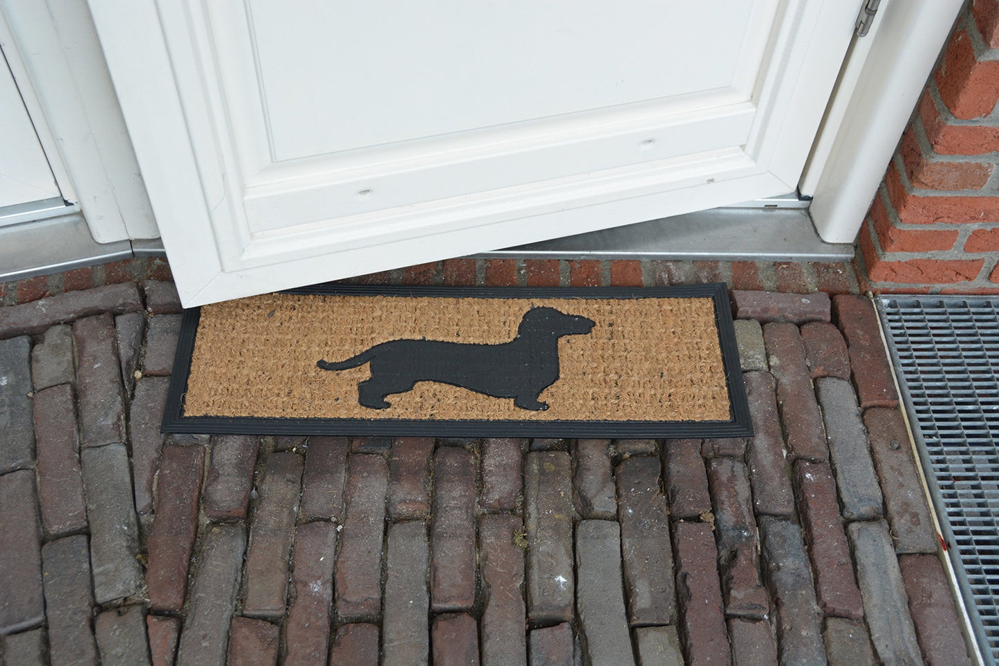 Esschert Design RB171 Long Dog Rubber & Coir Doormat