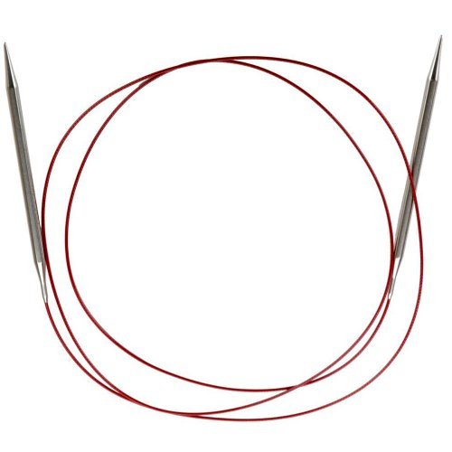 60 "(152 cm) Chiaogoo Red Lace (Stainless Steel) Circular Knitting Needles Size-US-10.75-(7mm)