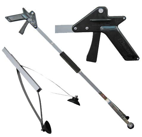 ArcMate EZ Reacher Standard Outdoor Suction Cup Reacher with Pistol Grip, Collapsible with Slip Joint