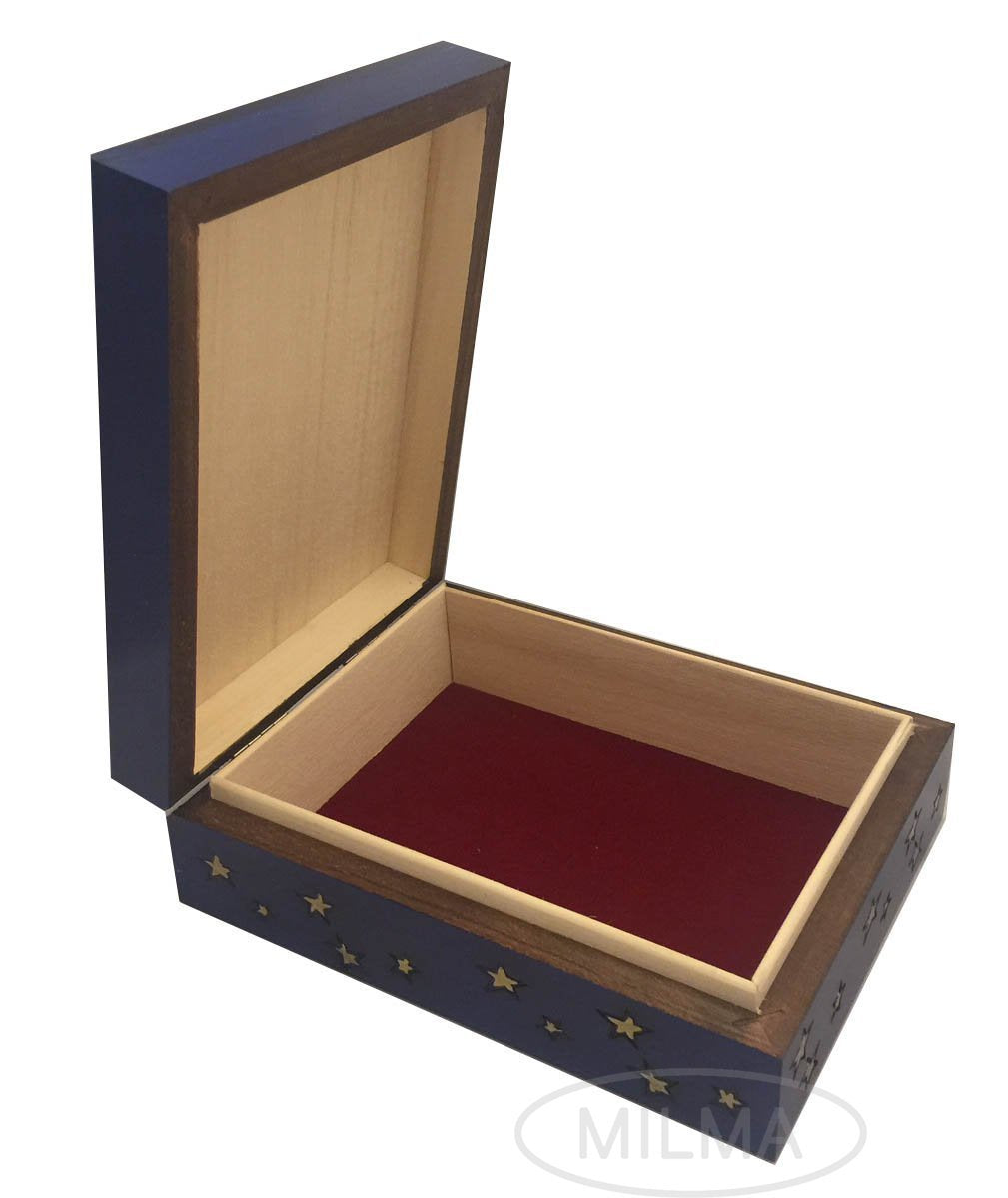 Enchanted WORL OF BOXES Saphirots Angels Jewelry Box Polish Handmade Keepsake Tarot Card Holder