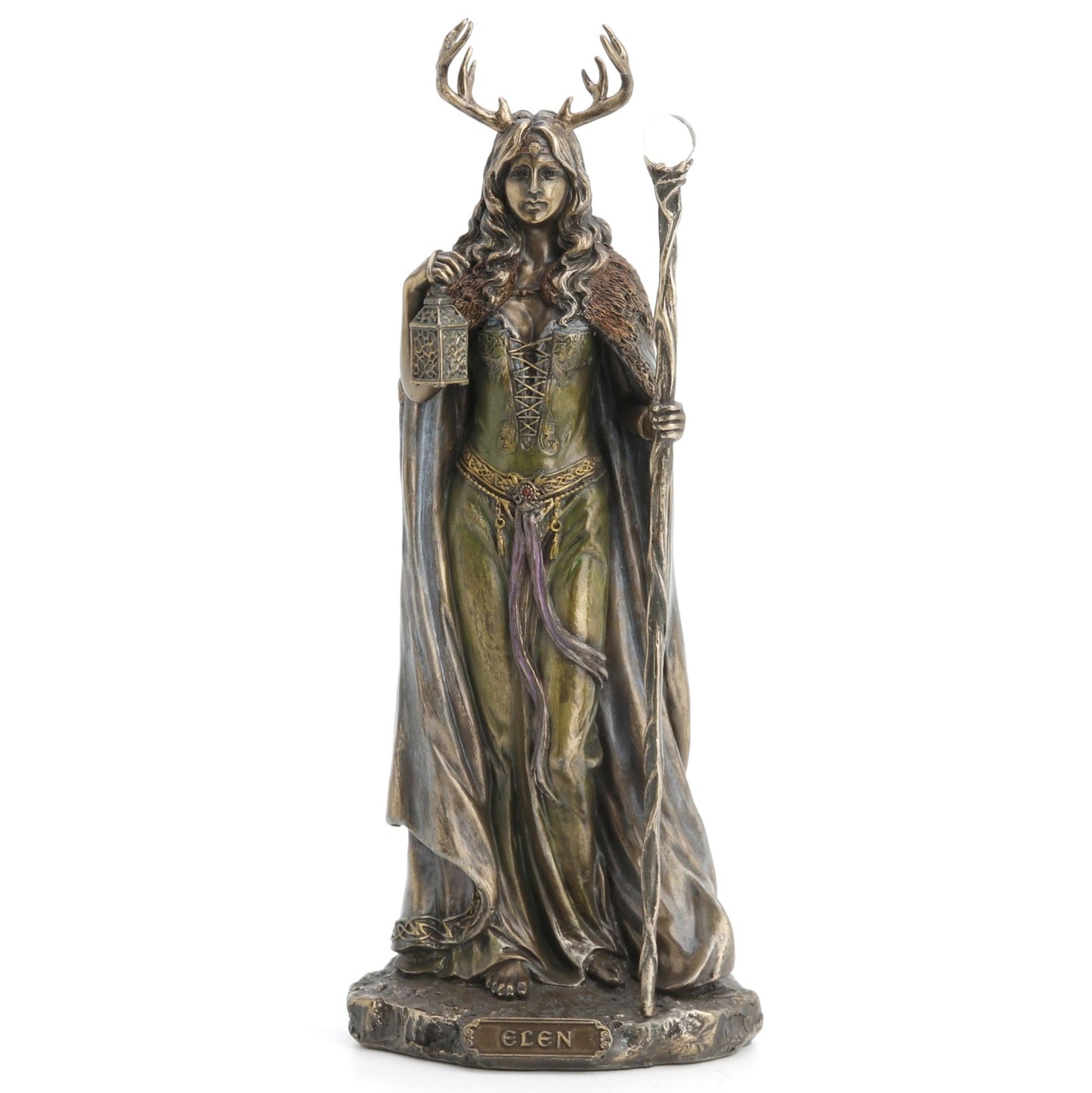 WU Elen of The Ways - Antlered Goddess of The Forrest Statue Sculpture Figure