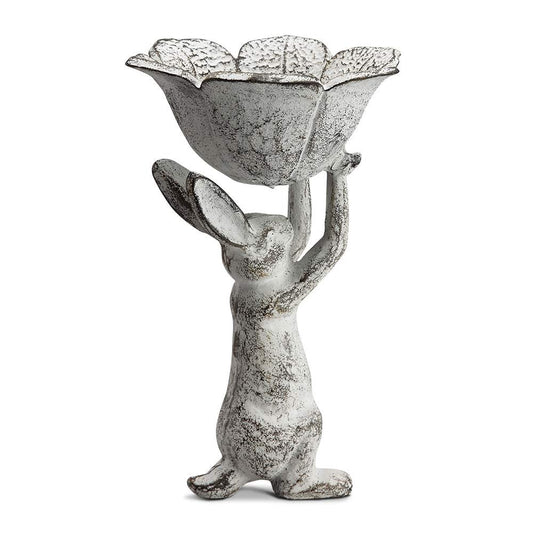 Bunny with Flower Candleholder