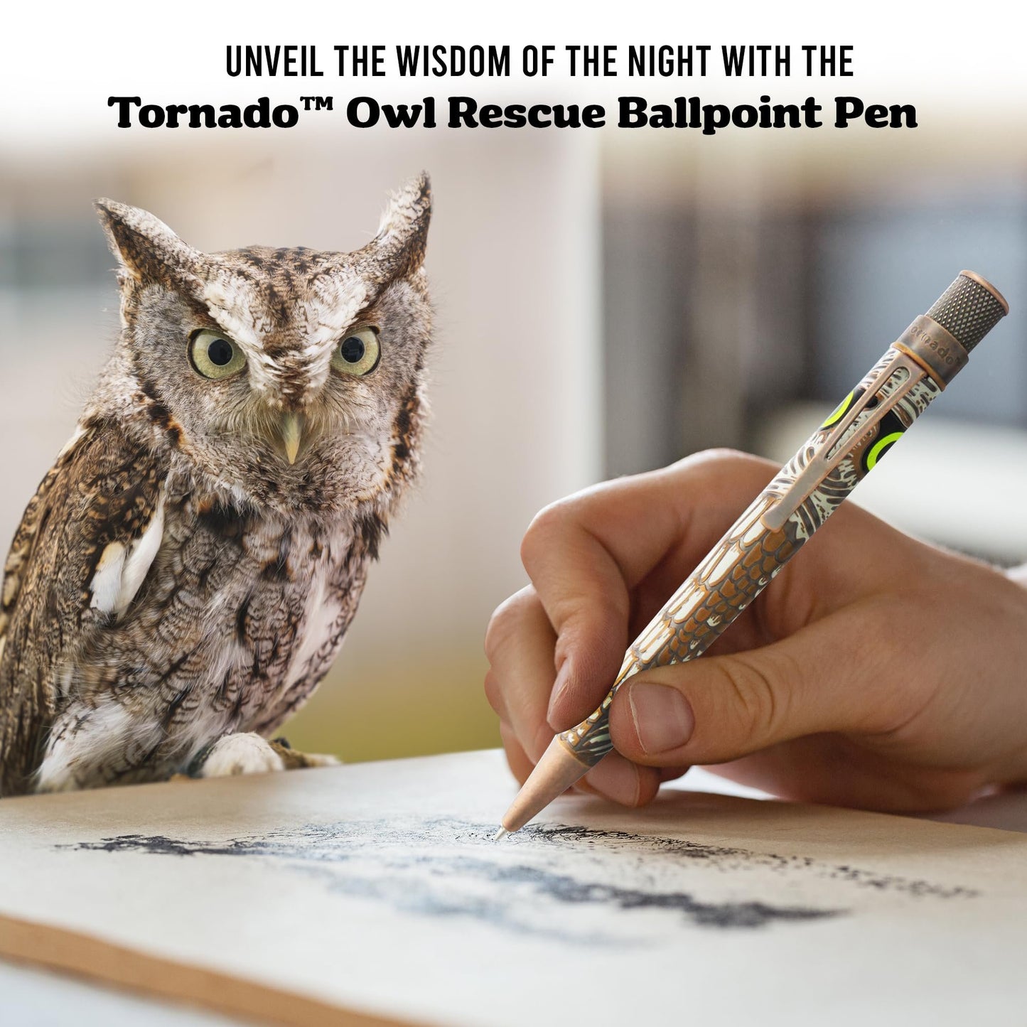 Retro 51 Tornado™ Rescue - Owl Rescue Ballpoint Pen