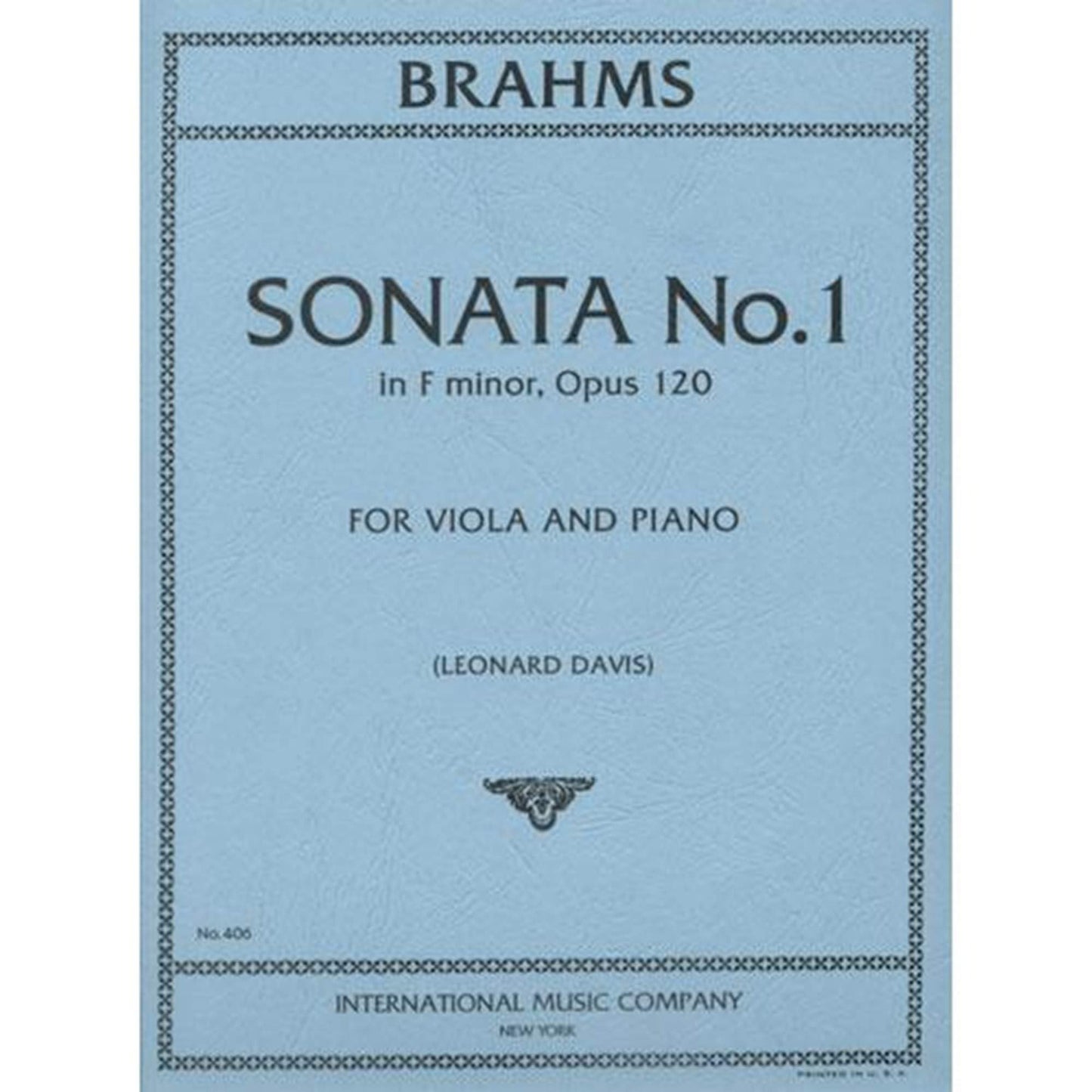 Brahms, Johannes - Sonata No 1 in f minor Op 120 for Viola and Piano - Arranged by Davis - International Edition [Sheet music] [Sheet music] [Sheet music] [Sheet music] [Sheet music] [Sheet music] [Sheet music] [Sheet music] [Sheet music] [Sheet music]