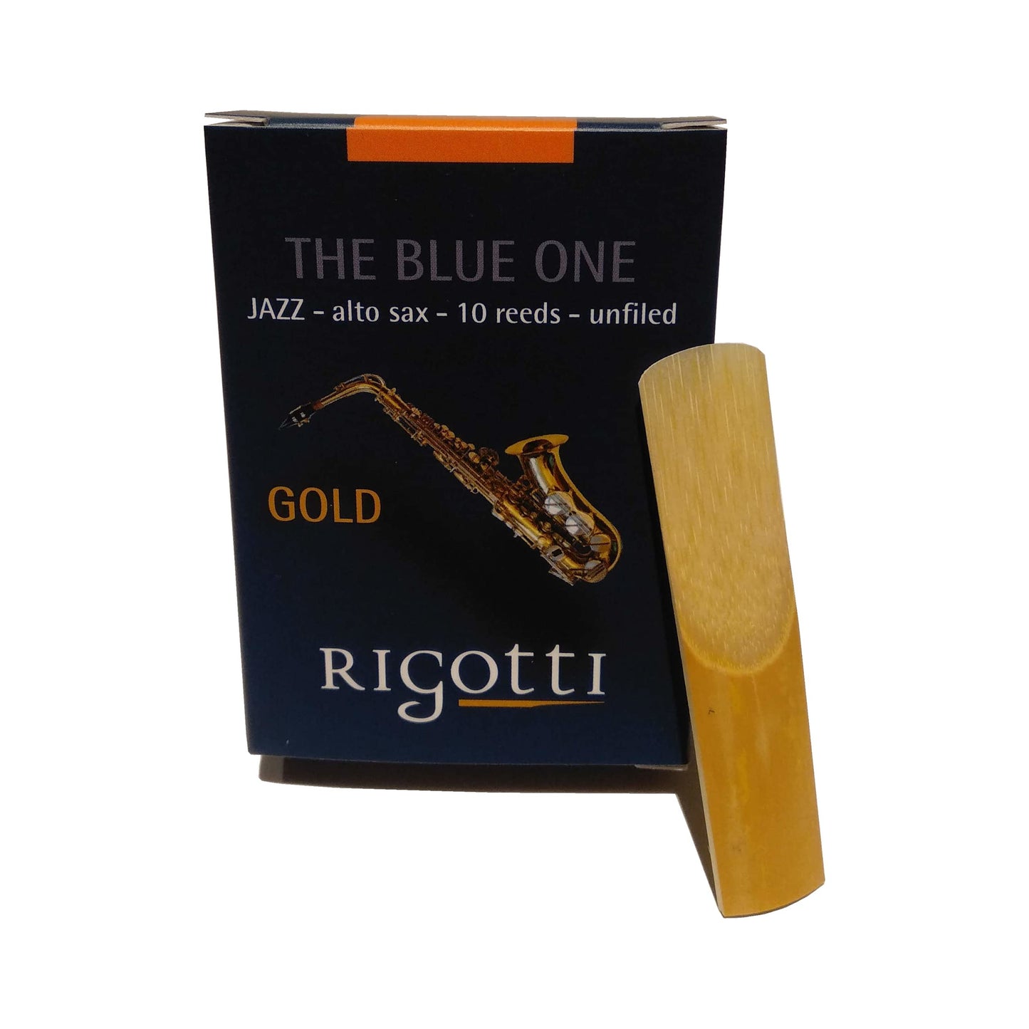 Rigotti RG.JSA Gold Jazz Alto Saxophone Reeds - 2 Medium (10-pack)
