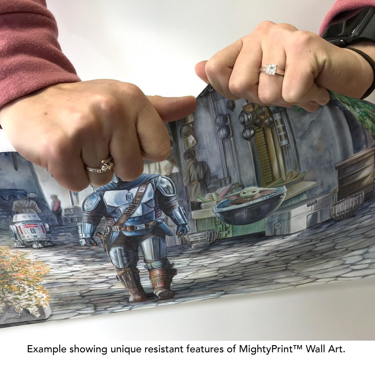 Star Wars – Thomas Kinkade – Durable 24” x 17” MightyPrint Wall Art – NOT Made of Paper – Officially Licensed Collectible