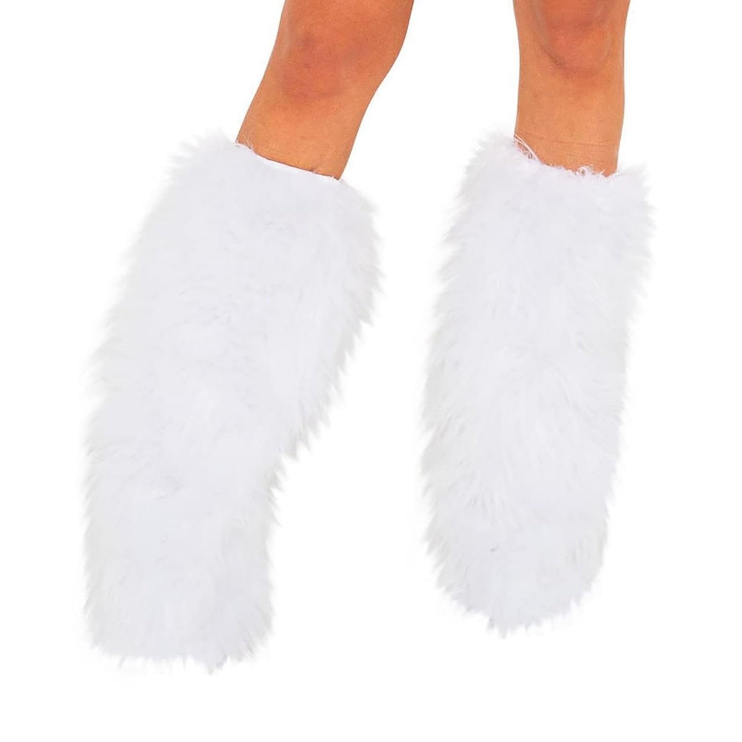 SANTA BOOT CUFF PAIR LONG HAIR