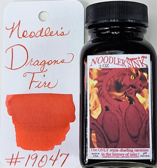 Noodler's Ink Refills Dragon's Napalm Red Bottled Ink - ND-19047