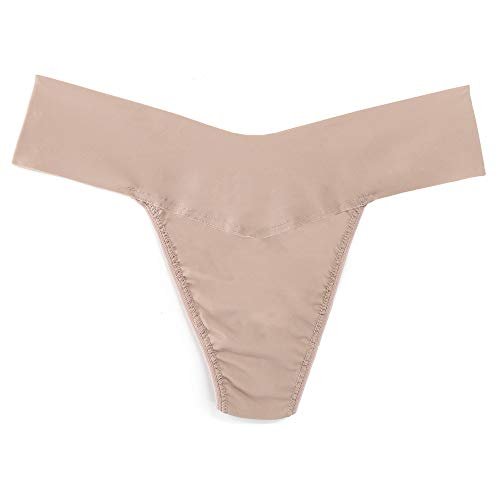 hanky panky - BreatheSoft Natural Rise Thongs for Women | Comfortable Everyday Lingerie Panties | Sizes (XS-XL) | 3 pack
