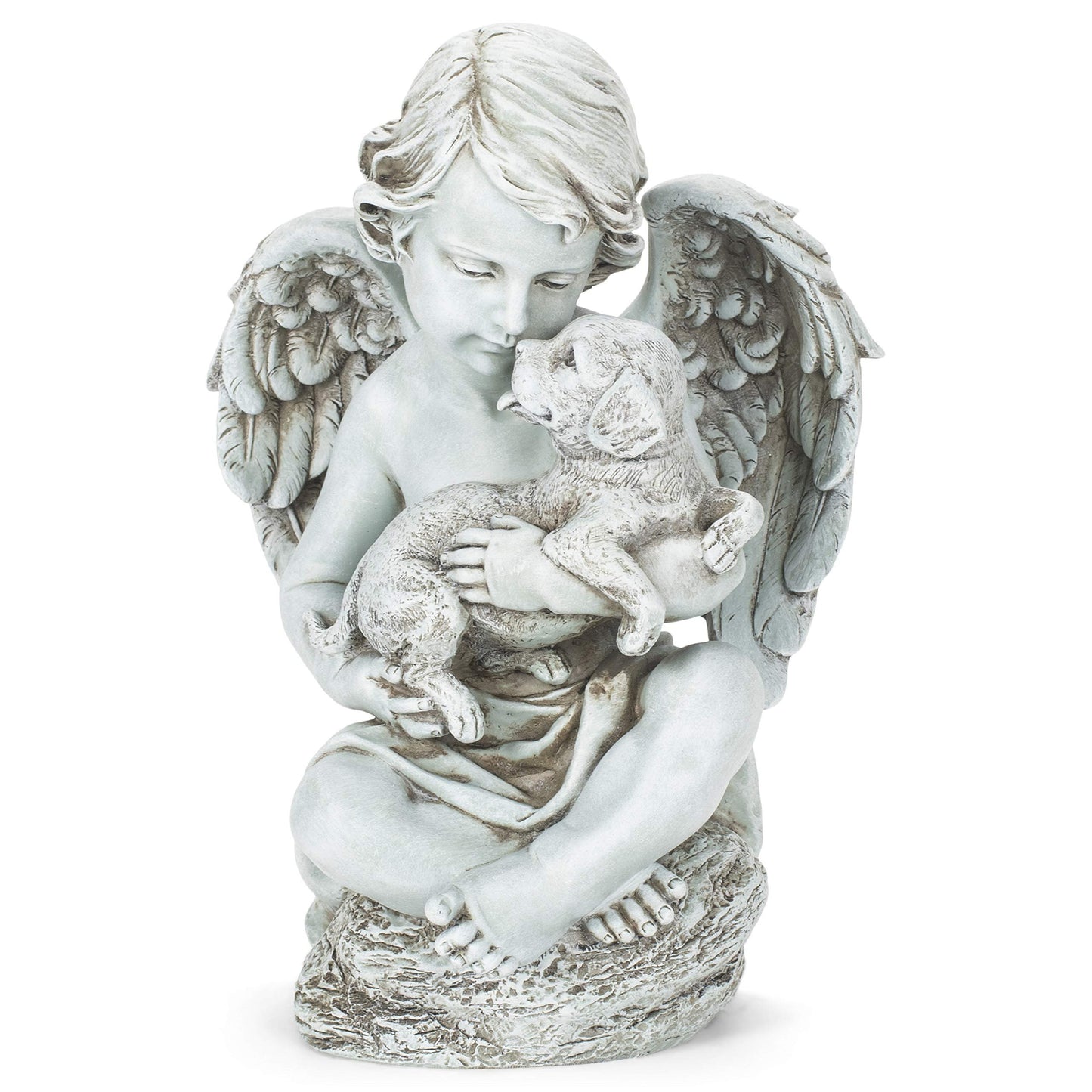 Joseph's Studio by Roman Cherub with Puppy Garden Statue, Garden Collection,