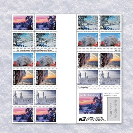 United States Postal Service Winter Landscapes 2025