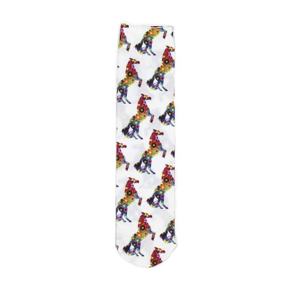 Ovation Kids Zocks Boot Socks Flower Power Horses