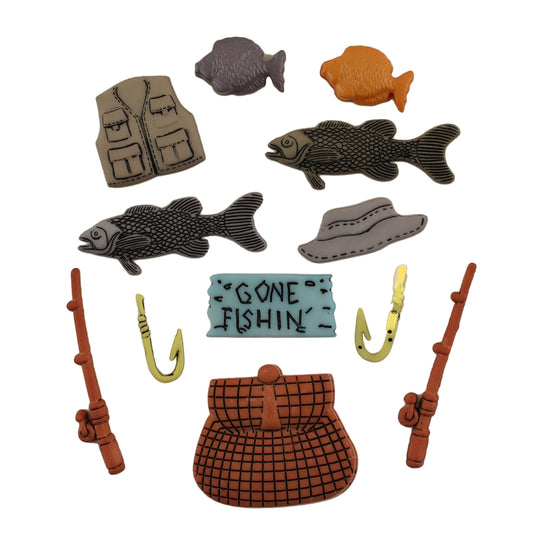Buttons Galore Fishing Button Bag