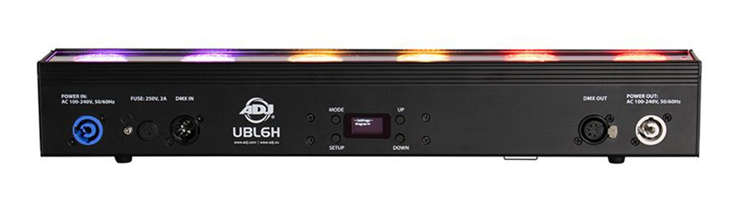 ADJ UBL6H 120-watt RGBAL+UV HEX LED Light Bar Wash