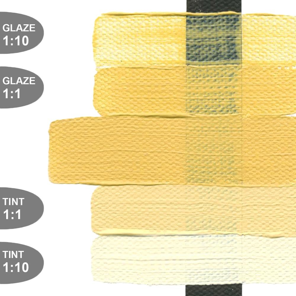Heavy Body Acrylics by GOLDEN, Naples Yellow Hue, 8 fl. oz. Jar, Professional Acrylic Paint, Opaque