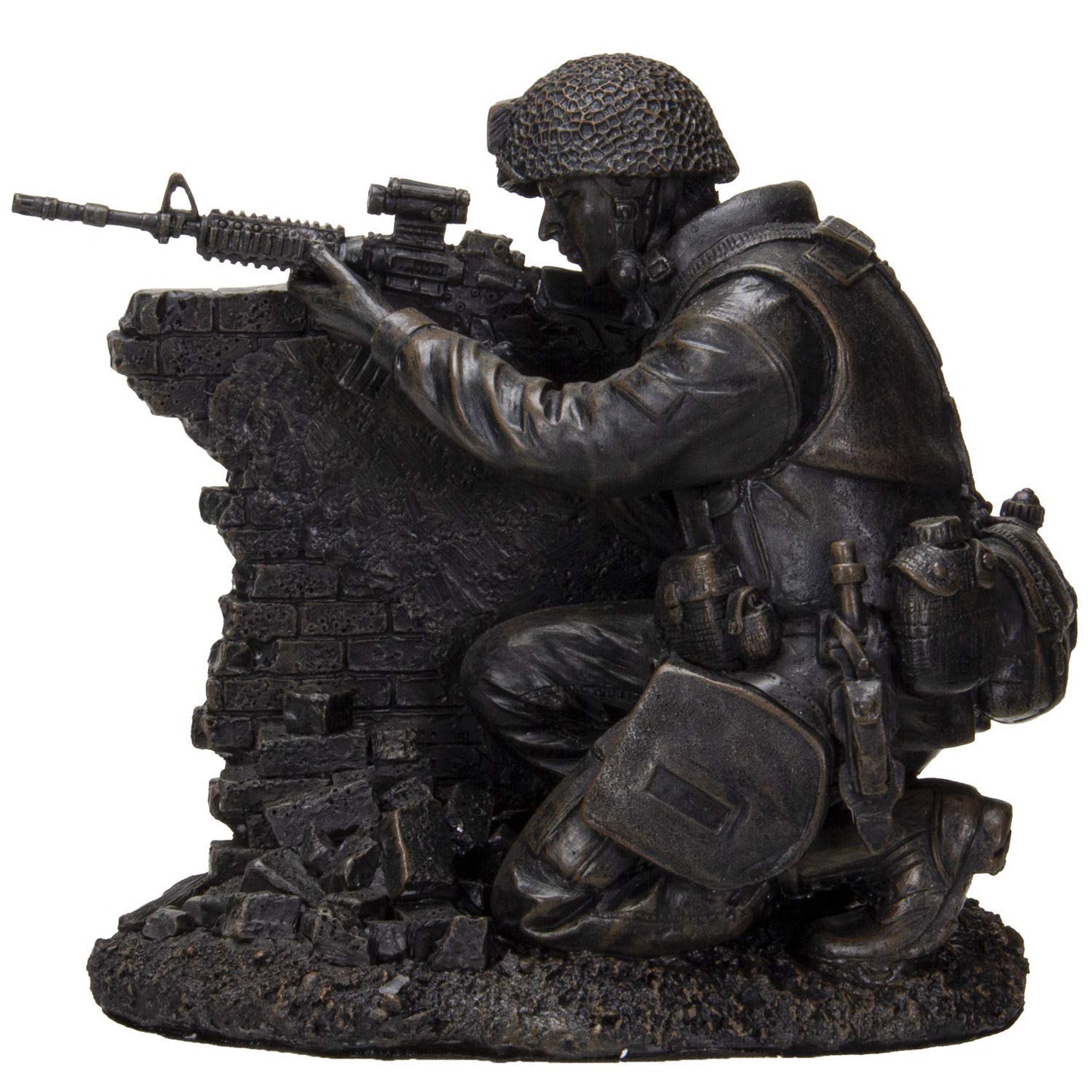 Pacific Giftware America's Finest Brave Soldier Holding Position Military Heroes Collectible Figurine