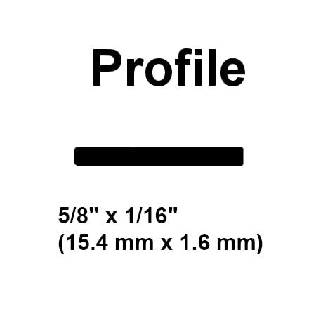 Polypropylene (PP) Plastic Welding Rod, 5/8 in. x 1/16 in. Ribbon, 30 ft, Black