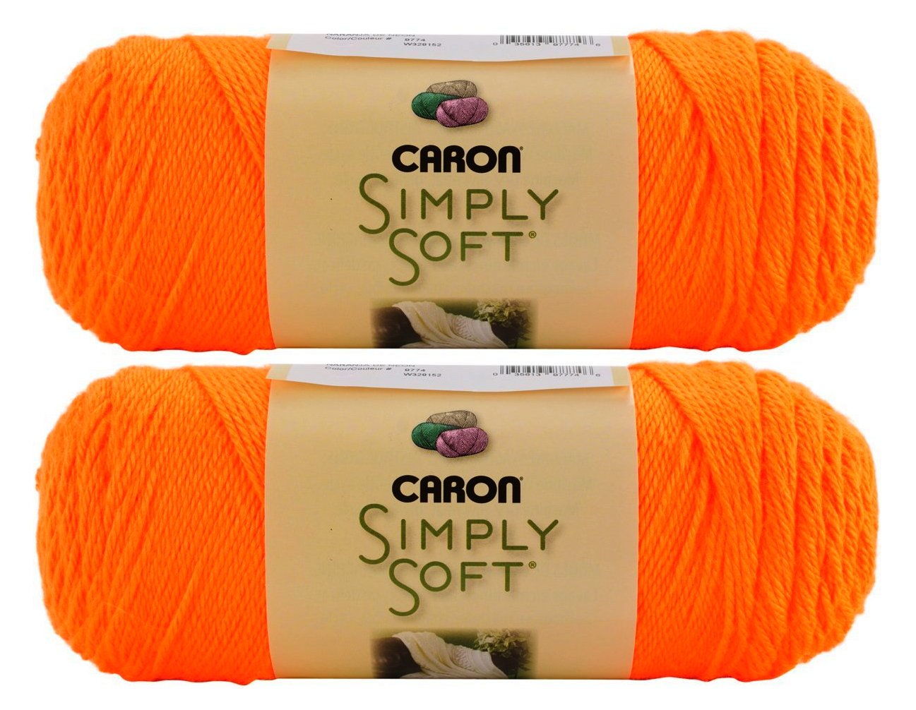 Simply Soft Solids Yarn-Neon Orange