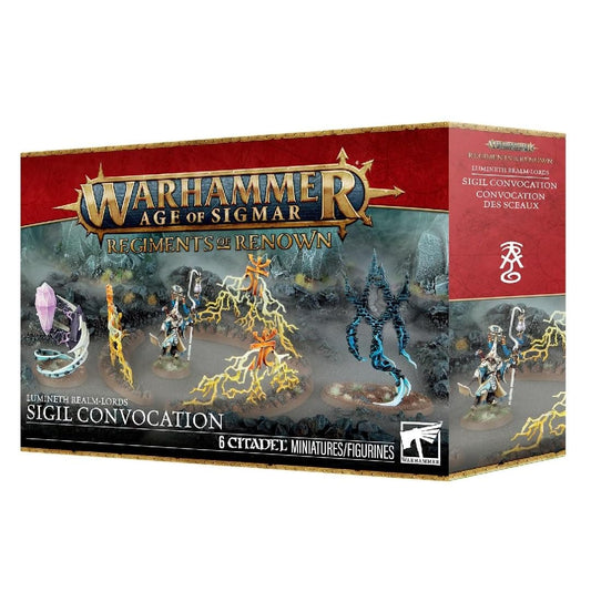 Warhammer Age of Sigmar Regiments of Renown Sigil Convocation 6 Miniatures Lumineth Realm-lords Scinari Calligrave Endless Spells