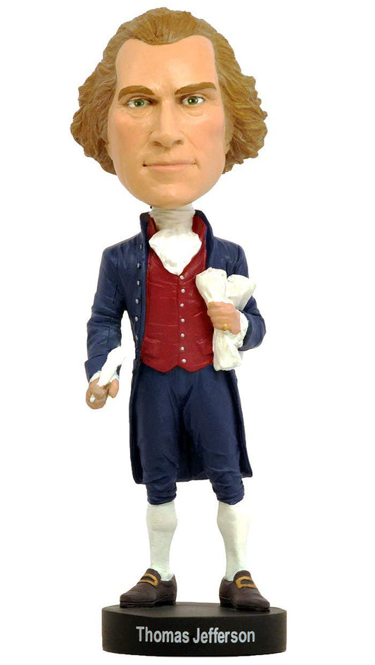 Royal Bobbles Thomas Jefferson Founding Father & 3rd President of the United States - 8.3" Tall - Collectible Bobblehead Statue