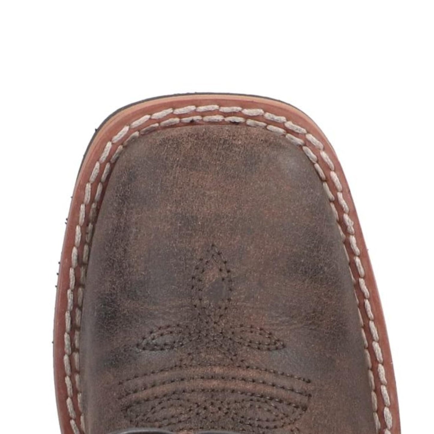 Smoky Children's Leroy Embroidered Vintage Western Cowboy Boots - Chocolate