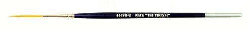 Set of 4 Size 0-4 Series 444VII The Virus II Scrolling Script Pinstriping Brush with Soft Golden Synthetic Hair