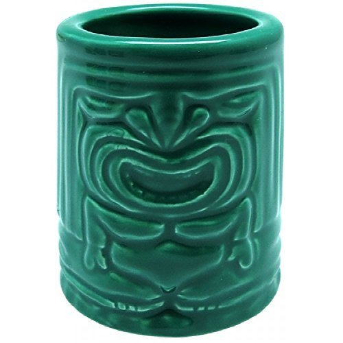 KC Hawaii Winner Tiki Ceramic Shot Glass | Great for Playful Sips at Luau Parties | Premium Quality for Celebrations, Gifts, and Collectors | Cheers to Tropical Vibes and Good Times | 2 fl oz