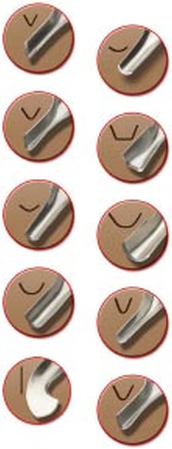 ESSDEE, Lino Cutters, Sizes 1-5, Box of 25 (LA25/5)