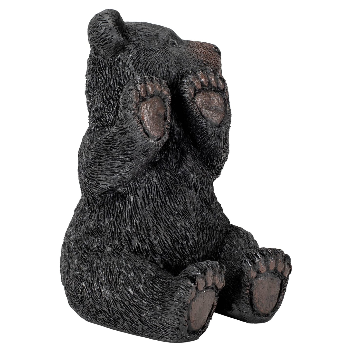 Slifka Sales Co. Sitting Black Bear 5.5 x 5 Resin Table Top Cell Phone Holder Figurine