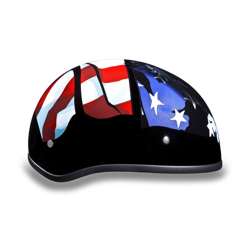 Daytona Helmets Half Skull Cap Motorcycle Helmet – DOT Approved [Graphics]…