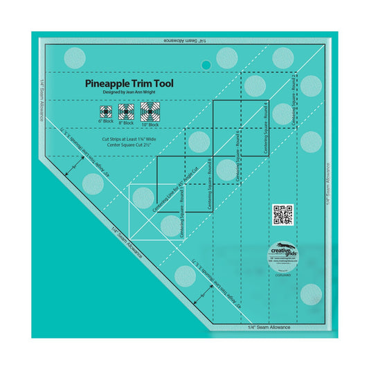 Creative Grids Pineapple Trim Tool for 6, 8 or 10in Finished Blocks