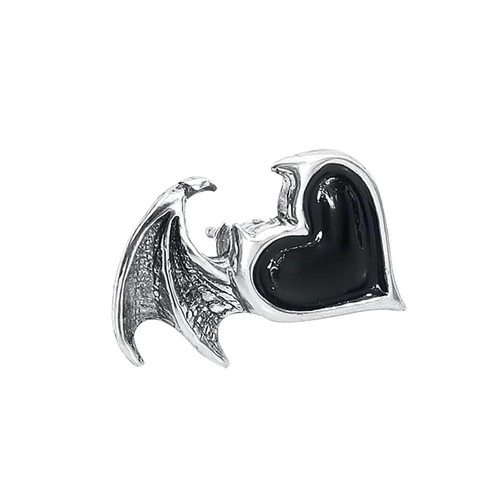 Alchemy Gothic England - Blacksoul Demon Heart Ear Studs