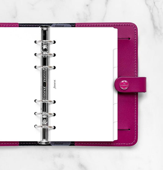 Filofax White Dividers, Personal Size, Cardstock, 7.5-inches Height, B132872