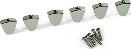Kluson Replacement Button Set For Revolution Series Tuning Machines Metal Keystone Chrome