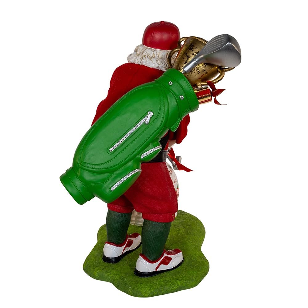 Kurt Adler 11-inch Fabriché™ Golfer Santa with Oversized Golf Ball