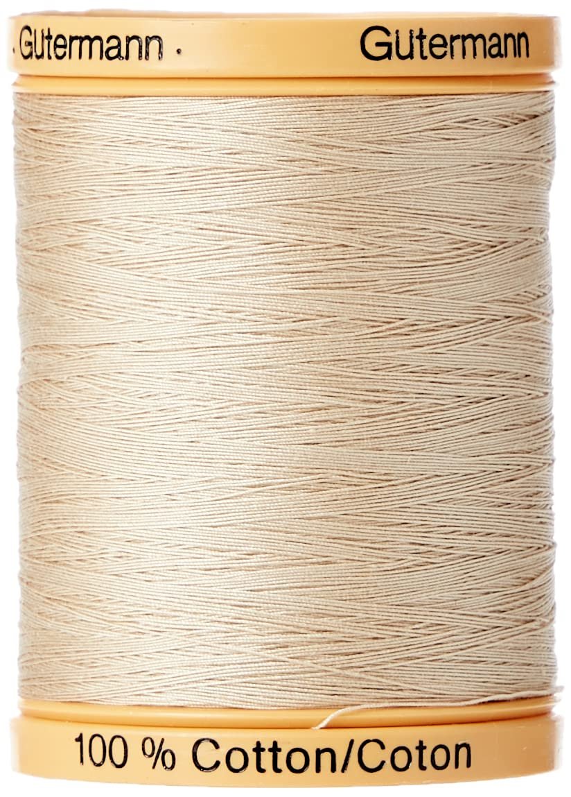 Gutermann Natural Cotton Thread, 800m/875 yd, Burlap Beige