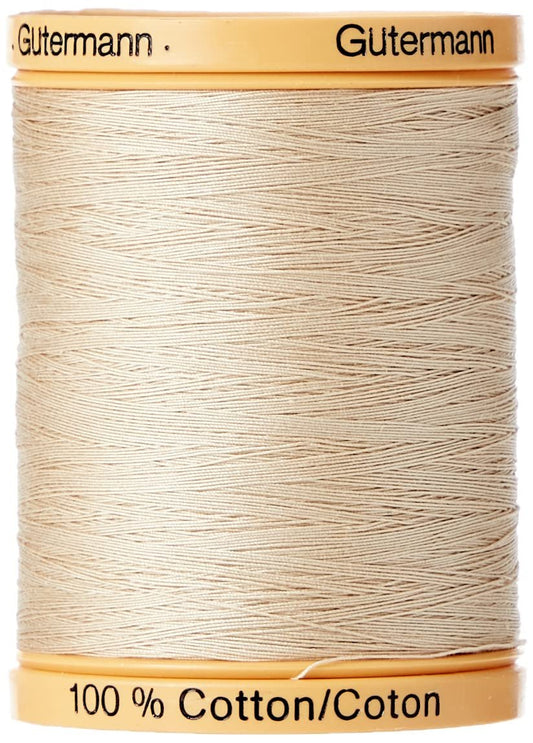 Gutermann Natural Cotton Thread, 800m/875 yd, Burlap Beige