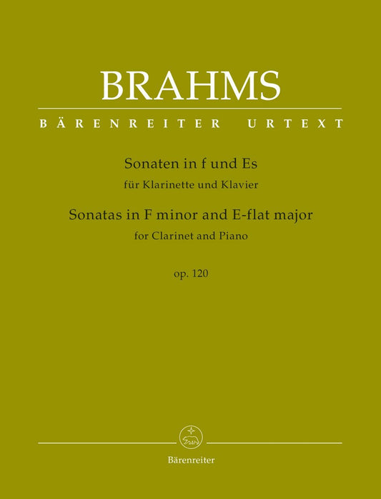 Sonatas in F minor & E-flat major Op.120 (Clarinet & Piano)