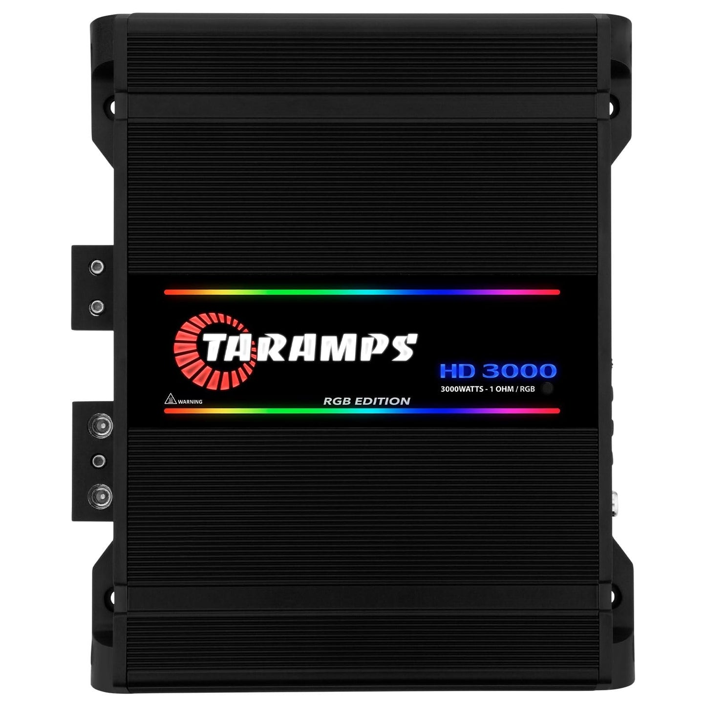 Taramps HD 3000 1 Ohm Black RGB 1 Channel Amplifier 3000 Watts RMS Digital, 108 RGB Effects, Crossover, Low/High Pass, Bass Boost, Car Audio System, Monoblock Full Range, LED Monitor Indicator, HD 3k