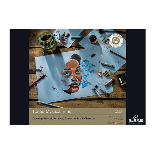 Rembrandt Paper Toned Mystical Blue 11.7 x 16.5 (A3) 50 Sheets (93080031)