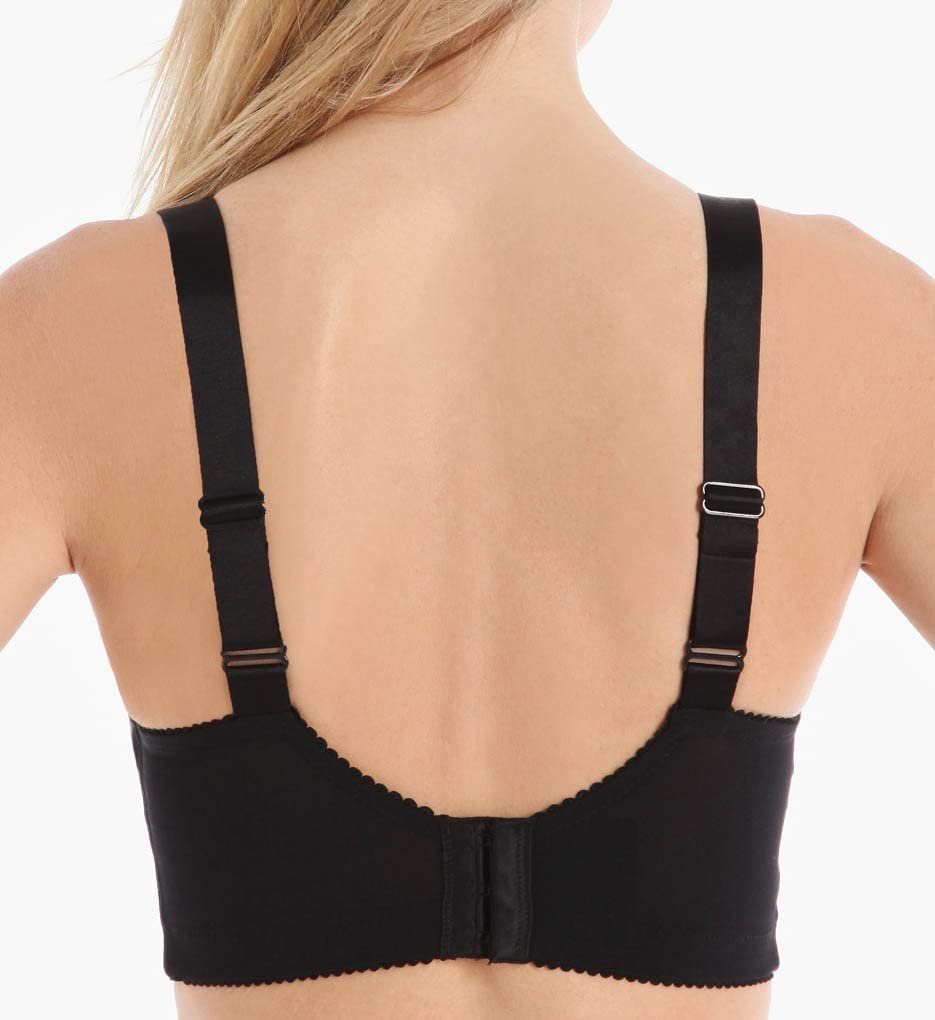 Elila 1613 Cotton Cup Wireless Soft Cup Nursing Bra (Black 44M)
