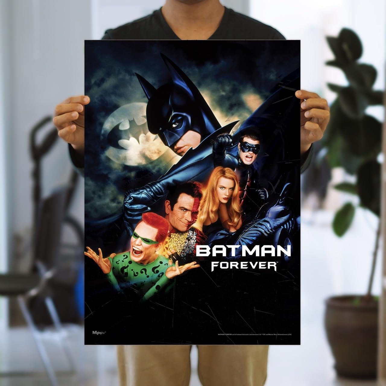 DC Batman 85th Anniversary – Durable 17” x 24” MightyPrint Wall Art – NOT Made of Paper – Officially Licensed Collectible