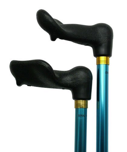 Unisex Adjustable Palm Grip Cane Left Hand Blue -Affordable Gift! Item #DHAR-9051202