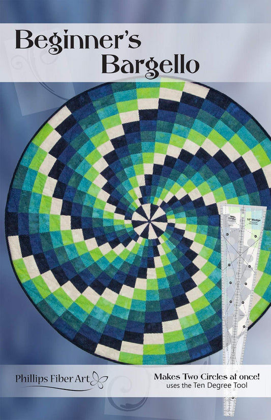 Phillips Fiber Art Quilt Pattern - Beginner's Bargello 12 Page Booklet with Mini Acrylic Template