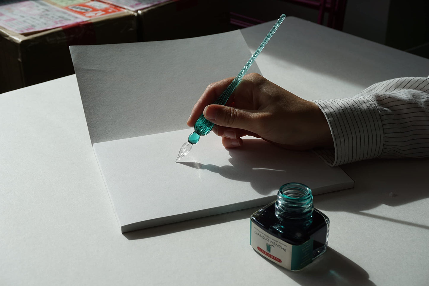 [French Traditional Brand Established in 1670] Erban Glass Pen Tsumugi