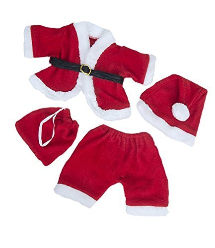 Santa Claus Outfit Fits Most 14" - 18" Build-a-Bear and Make Your Own Stuffed Animals