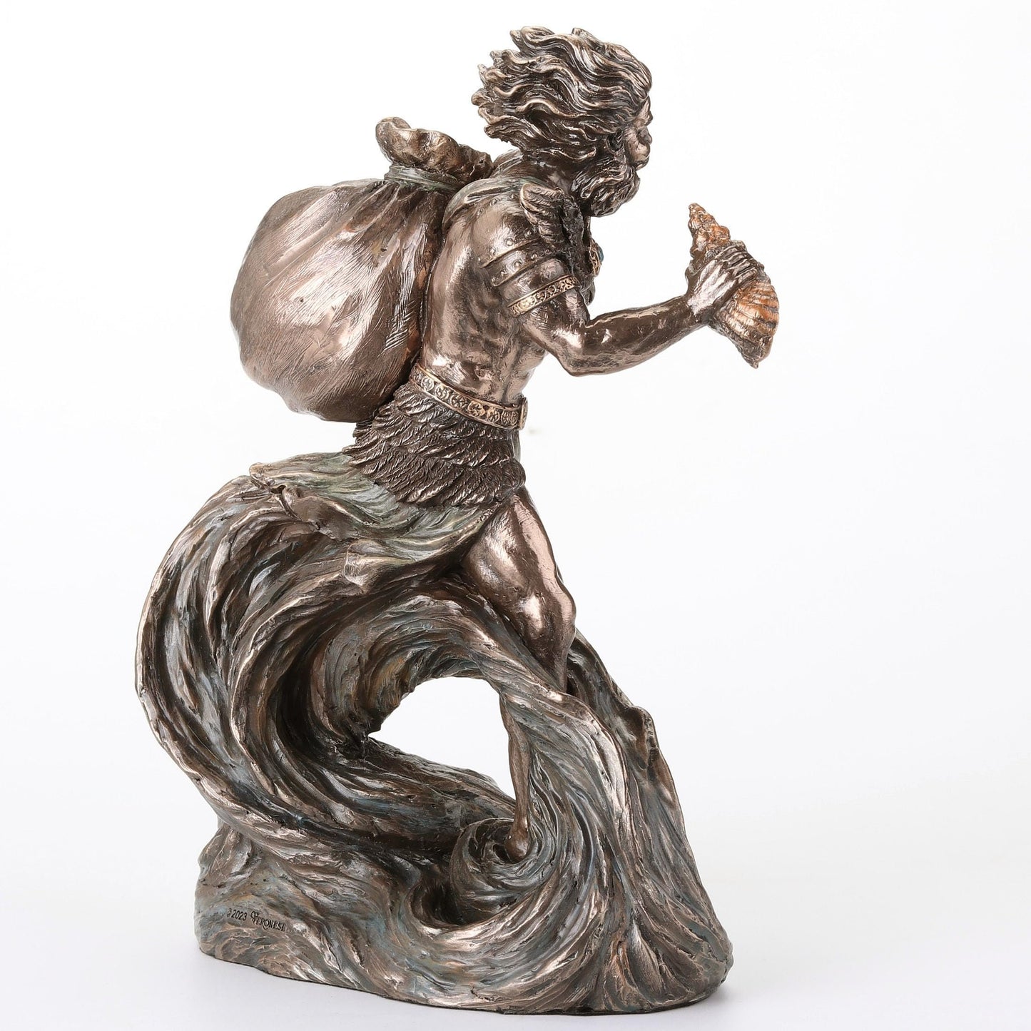 Veronese Design 7 5/8 Inch Aeolus The Greek God of Winds Cold Cast Resin Bronze Finish Statue