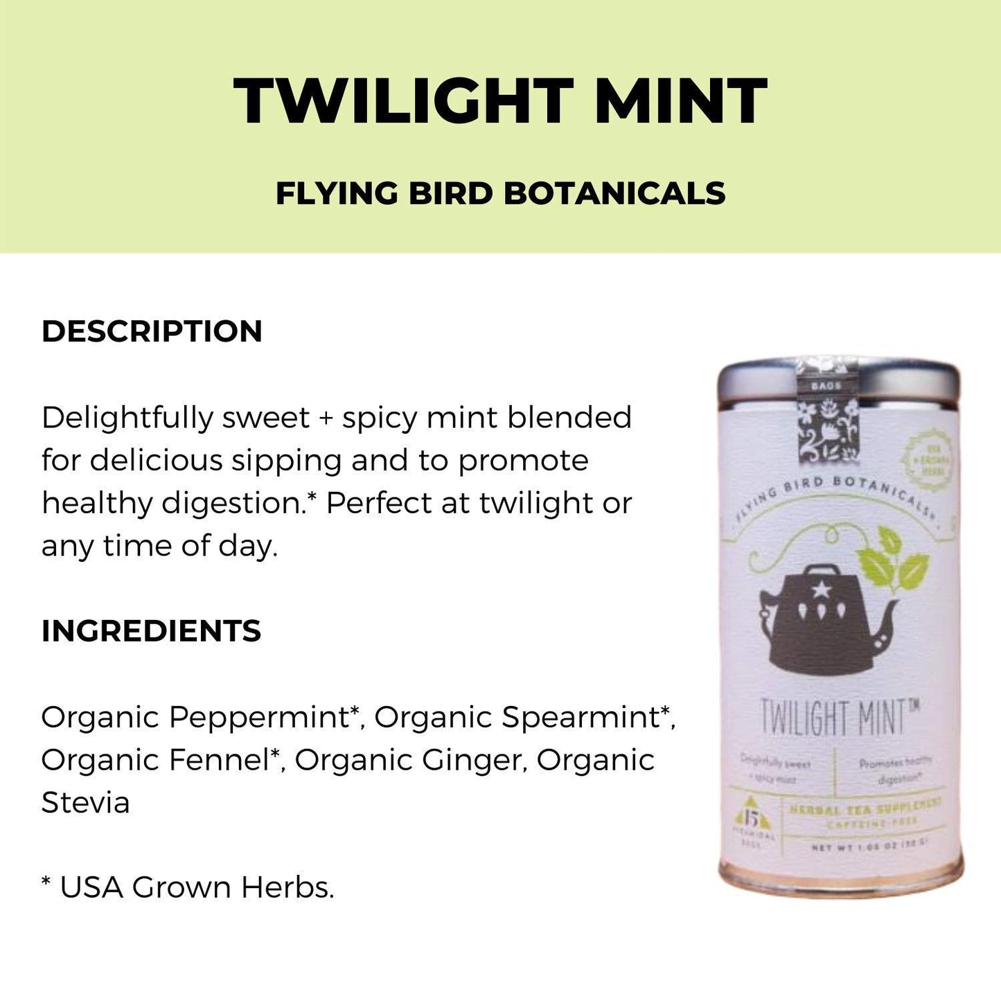 Flying Bird Botanicals Gift Box (Holiday Cheer Tea Gift Box)