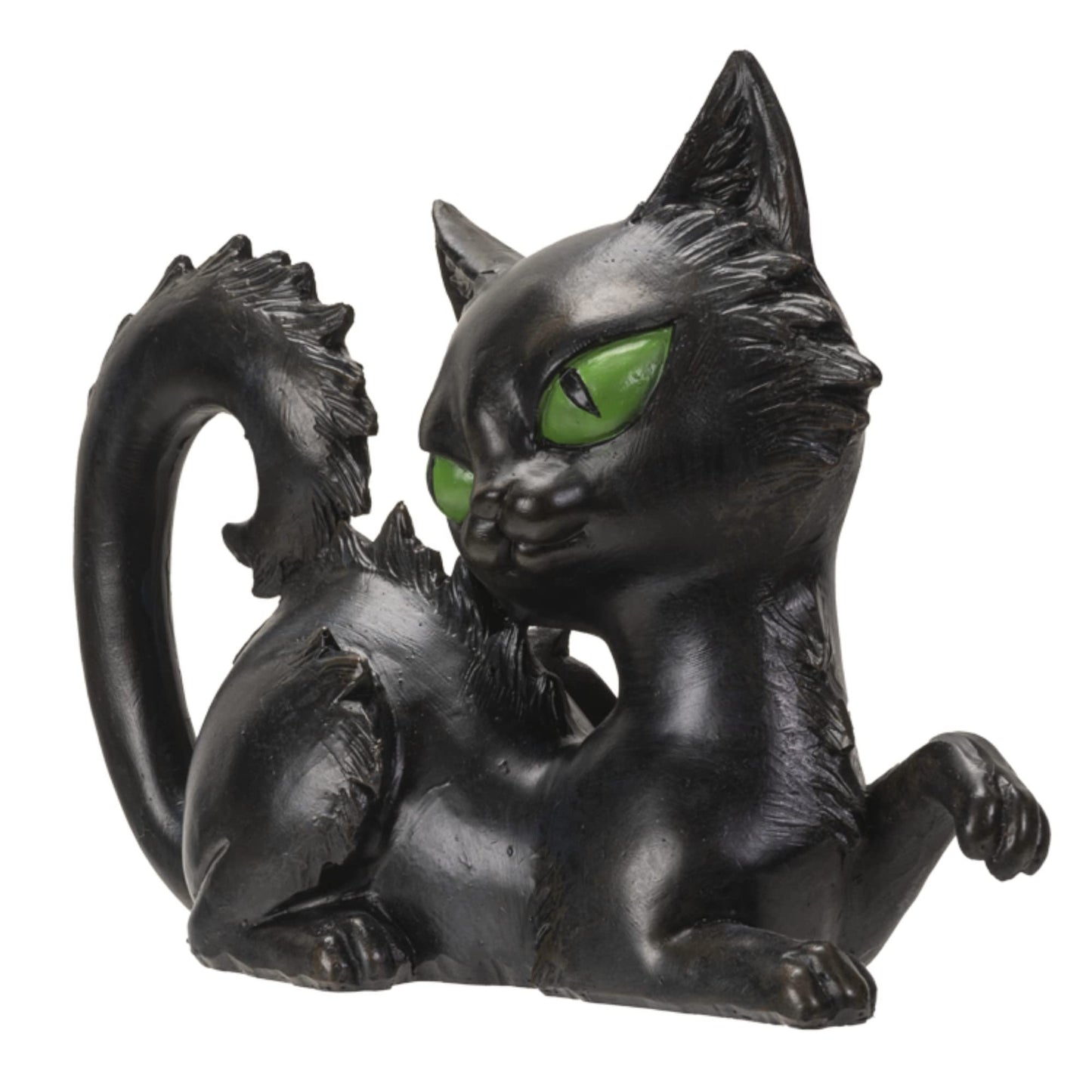 Pacific Giftware Black Cat Sitting Figurine, Spooky Collectible Polyresin Statue and Home Decoration, 8.27 Inches x 3.15 Inches x 5.91 Inches