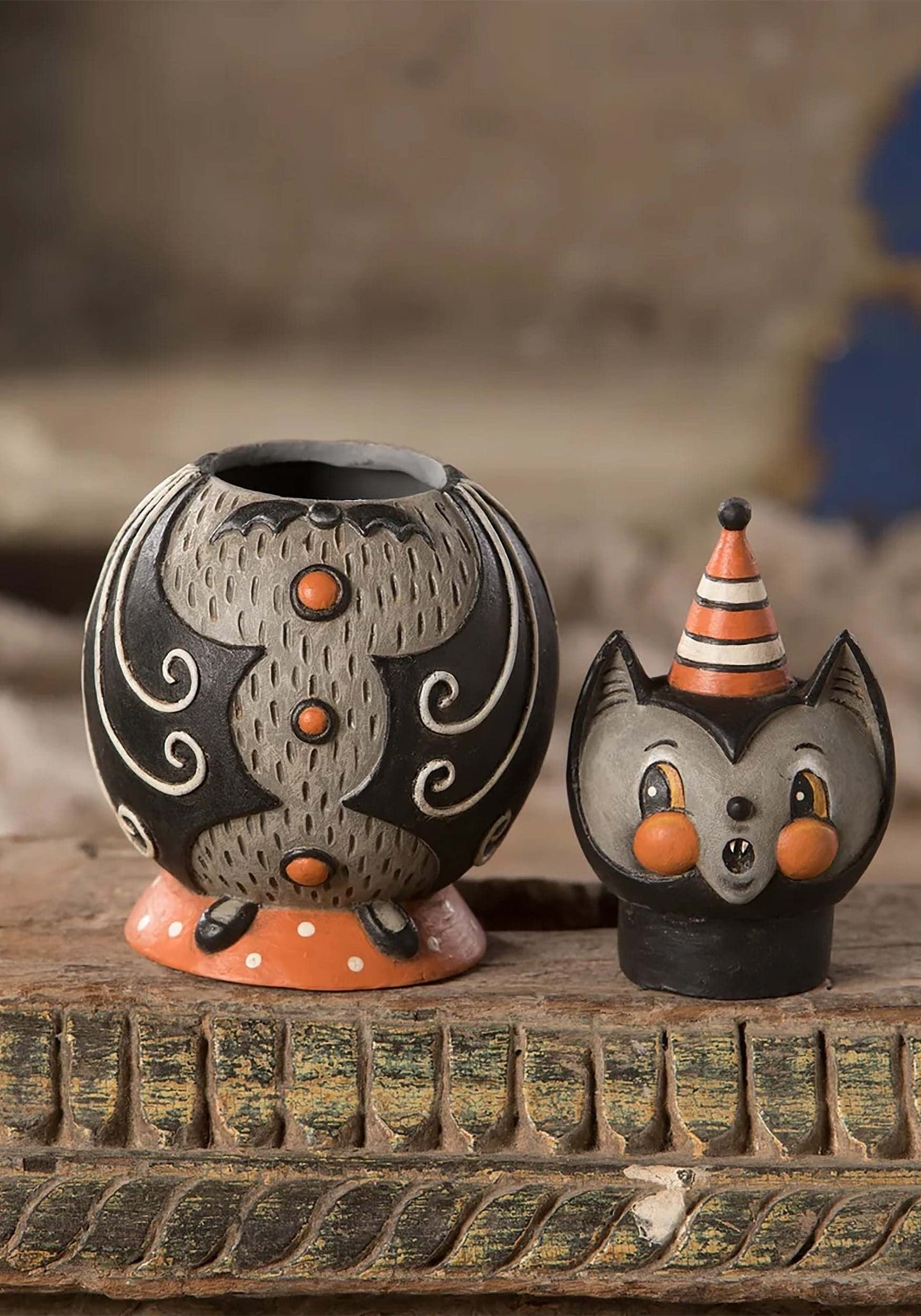 Bethany Lowe JP0381 Batty Baxter Spooks Jar Figurine